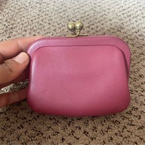 Coach Kisslock Coin Purse in Dusty Pink